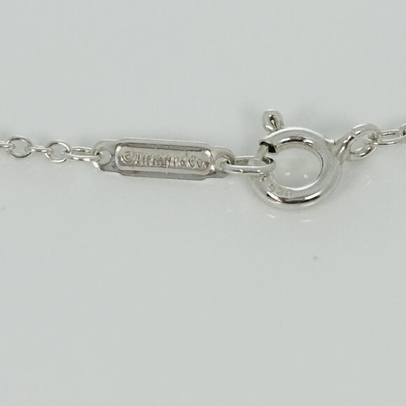 20" Tiffany 1837 4 Four Interlocking Circles Pendant Necklace in Silver & Rubedo - Picture 7 of 7